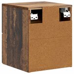 vidaXL Cabinet de chevet mural 2 pc Bois ancien 34 5 x 33 x 40 cm