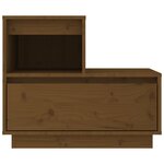 vidaXL Tables de chevet 2Pièces Marron miel 60x34x51cm Bois de pin massif