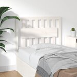 vidaXL Tête de lit Blanc 95 5x4x100 cm Bois massif de pin