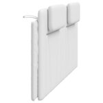 vidaXL Coussin de tête de lit blanc 183 cm similicuir