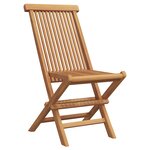 vidaXL Set de bistro de jardin pliant en 3 pièces en bois d'acacia massif