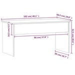 vidaXL Table basse Chêne fumé 102x50 5x52 5 cm Bois d'ingénierie