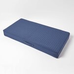 Coussin d'assise déhoussable pour canapé 2 places en coton  Bleu marine - HOMESCAPES