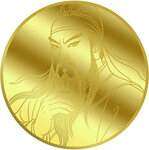 Pièce de monnaie en Or 12 Dollars g 0.031 (1/1000 oz) Millésime 2026 GUAN YU 1/1000 (PRÉCOMMANDE)