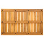 vidaXL Tapis de bain Uni Marron 80 x 50 cm bois