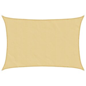 vidaXL Voile d'ombrage sable 5x3 m 100   polyester oxford