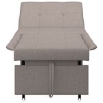 vidaXL Sofa-lit 3 en 1 en tissu taupe à design extensible