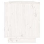 vidaXL Meuble TV Blanc 110 5x34x40 cm Bois de pin massif