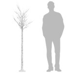 vidaXL Sapin de Noël 200 LED colorées Saule 2 2 m Int/Ext