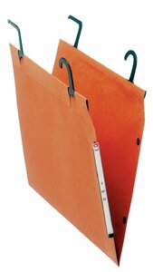 Boîte de 25 dossiers suspendus TMG tube kraft Orange fond 30 mm ESSELTE