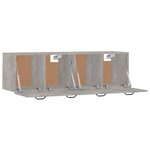 vidaXL Armoires murales 2Pièces Gris béton 80x35x36 5cm Bois d'ingénierie