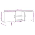 vidaXL Meuble TV chêne sonoma 150x30x50 cm bois d'ingénierie