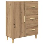 vidaXL Buffet Chêne artisanal 34 x 69 5 x 90 cm Bois d'ingénierie