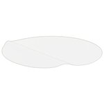 vidaXL Protecteur de table transparent Ø 90 cm 2 mm PVC