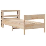 vidaXL Cadre de lit sans matelas 75x190 cm bois de pin massif