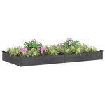 vidaXL Lit surélevé de jardin doublure 240x120x25 cm bois massif sapin