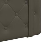 vidaXL Tête de lit suspendue Avec lumière LED Gris Simili cuir