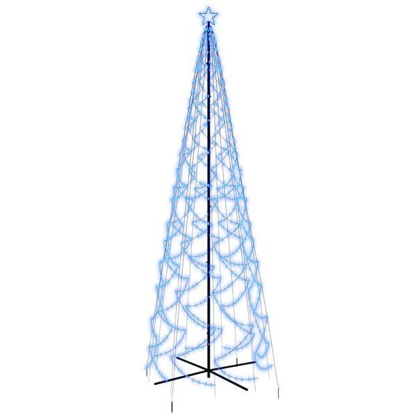 vidaXL Arbre de Noël cône 1400 LED Bleues 160x500 cm