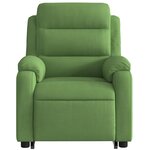vidaXL Fauteuil de massage inclinable Vert clair Velours