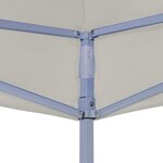vidaXL Tente de fête 200 x 200 x 315 cm Crème Tissu Oxford
