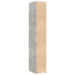vidaXL Buffet haut gris béton 30x42 5x185 cm bois d'ingénierie