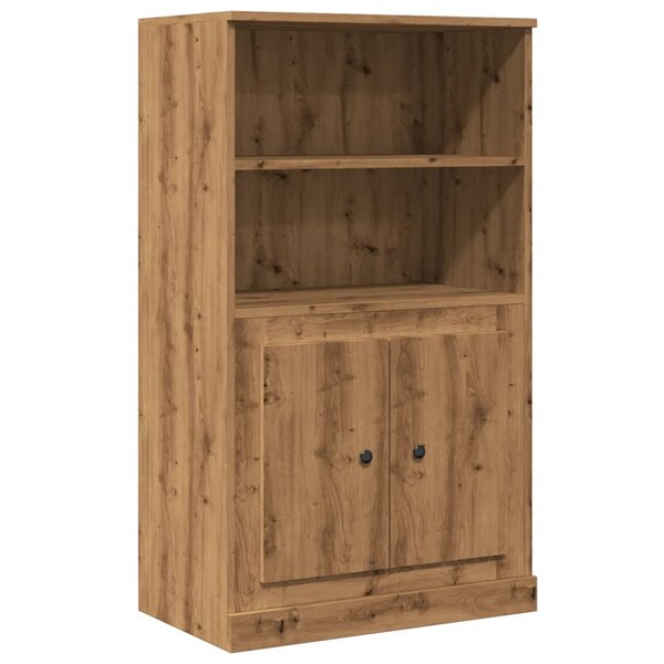 vidaXL Buffet haut chêne artisanal 60x35 5x103 5 cm bois d'ingénierie