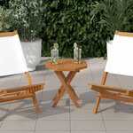 vidaXL Dessus de table 40x40x2 5 cm octogonal bois de teck massif