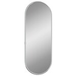 vidaXL Miroir mural Argenté 40x15 cm Ovale