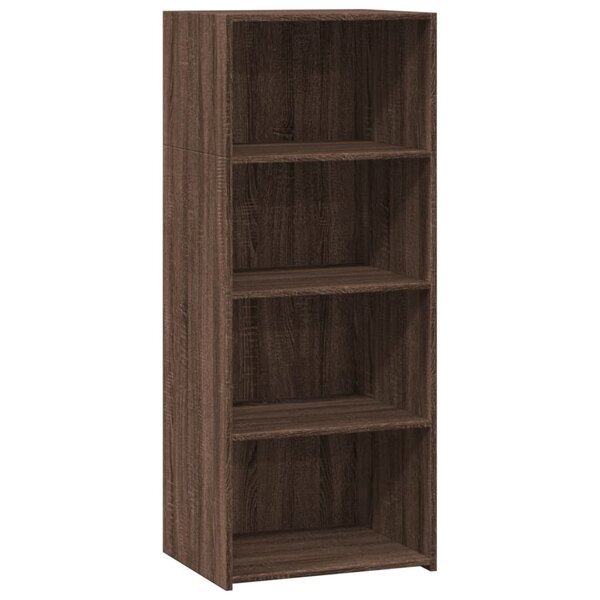 vidaXL Buffet haut chêne marron 50x41x124 cm bois d'ingénierie