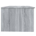 vidaXL Table basse sonoma gris 102x50x36 cm bois d'ingénierie