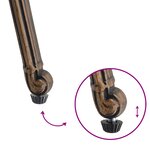 Fauteuils de jardin vidaXL 2 Pièces en aluminium bronze