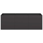 vidaXL Jardinière Noir 120x40x40 cm Acier laminé à froid