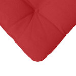 vidaXL Coussins de siège 4 Pièces Rouge 40 x 40 x 12 cm tissu