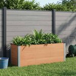 vidaXL Jardinière surélevée Marron 150 x 50 x 54 cm WPC et Aluminium