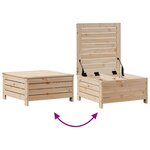 vidaXL Salon de jardin 7 Pièces avec coussins Bois de pin massif