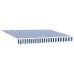 vidaXL Store Manuel Rétractable Bleu et Blanc 300x250 cm