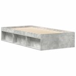 vidaXL Cadre de lit sans matelas gris béton 90x200 cm