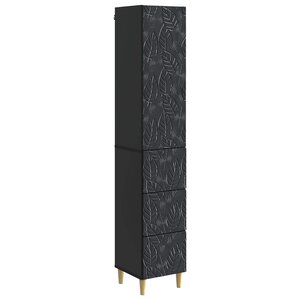 vidaXL Ensemble de Meubles 2 Pièces Noir 33 x 34 5 x 90 cm
