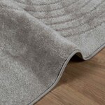vidaXL Tapis de surface HUARTE Gris 200 x 140 cm Polyester