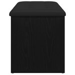 Banc de rangement vidaXL Noir Chêne 100x40x45 cm Bois d'ingénierie