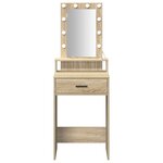 vidaXL Table de Toilette Marron 50 x 41 x 140 cm Bois d'ingénierie