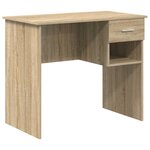 vidaXL Bureau Chêne sonoma 90 x 49.5 x 75 cm Bois d'ingénierie