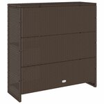 vidaXL Armoire de rangement avec porte Marron 100 x 36 x 102 cm Rotin