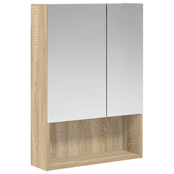 vidaXL Armoire Miroir de Salle de Bain Chêne Sonoma 50 x 14 5 x 70 cm