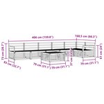 vidaXL Ensemble de canapés d'extérieur 7 pc Naturel