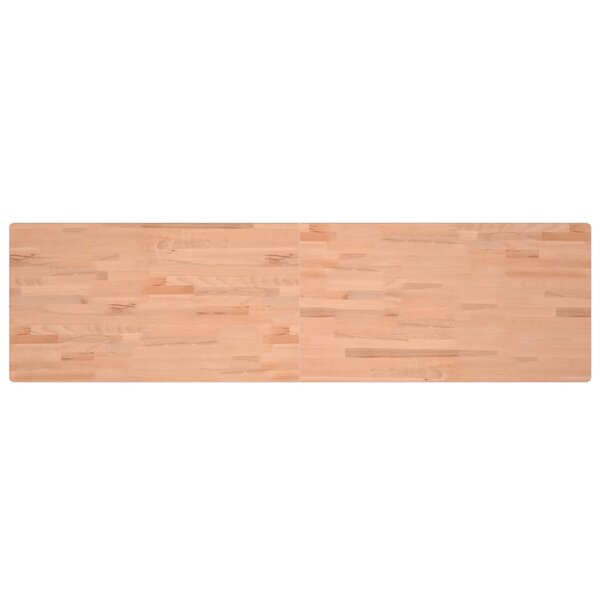 vidaXL Dessus de bureau 200x55x2 5 cm bois massif de hêtre