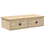 vidaXL Étagère murale avec tiroirs chêne sonoma bois d'ingénierie