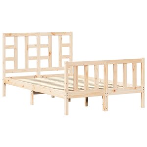 vidaXL Cadre de lit sans matelas 120x200 cm bois de pin massif