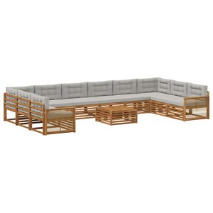 vidaXL Ensembles de canapés 11 pc Bois d'Acacia Massif
