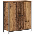 vidaXL Buffet Bois Ancien 70x30x80 cm en Bois Aggloméré et Acier